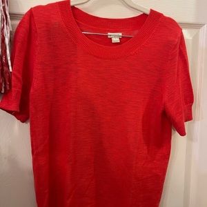 JCrew sweater in red/orange